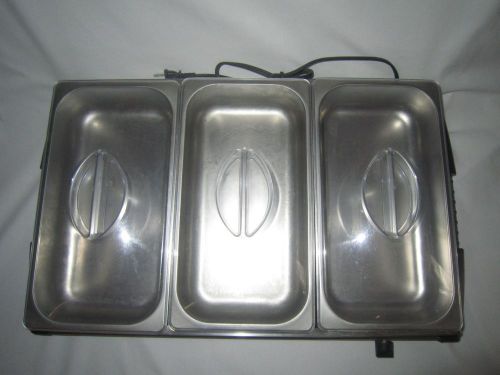 Oster Buffet Server, Stainless Steel Three 2 1/2 Quart Buffet Pans