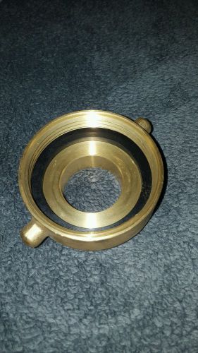 Brass Fire Hose Fitting, Cap, 2-1/2&#034; reducing  Cap