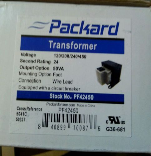 Packard transformer 120/208/240/480 50va pf42450 fast shipping for sale