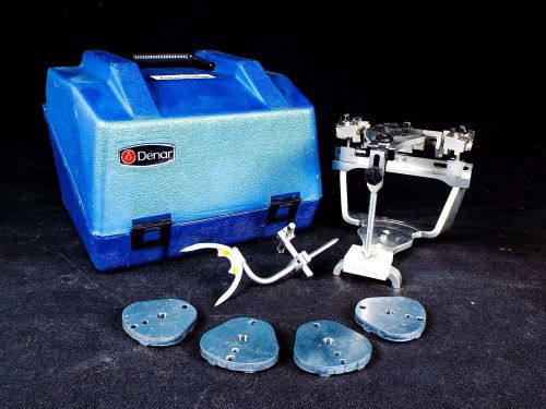 Denar Dental Articulator for Occlusal Analysis w/ Bitefork &amp; 4 Mounting Plates