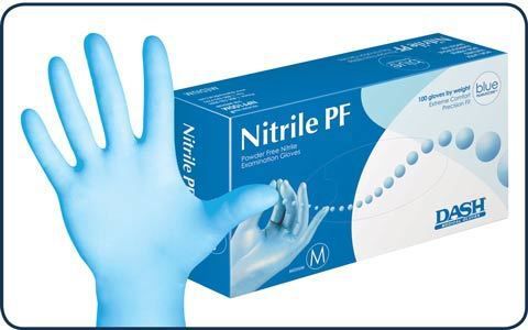 NITRILE PF EXAM GLOVE 100 GLOVES, 10 BOXES PER CASE