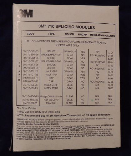 3M710-BD1-25 710 25-Pair Dry Bridge Splice Connector BOX OF 24