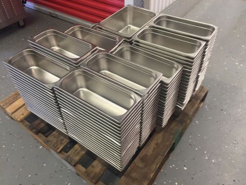 Heavy Duty Stainless  Gelato Inserts ( 100-150 Pc )