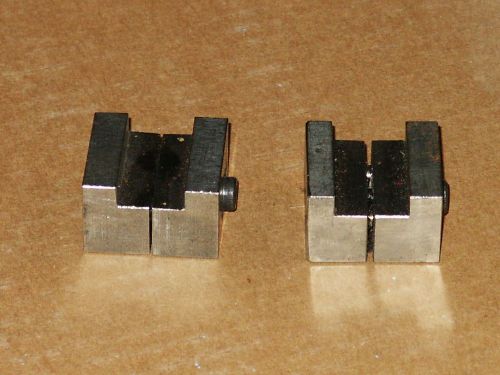 2 Vintage Little Machinist Vises 1 1/4&#034; x 1 1/8&#034; Square