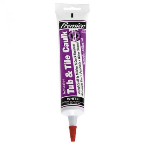 Tub and Tile Caulk White Premier Adhesive Caulk 441049 076335171432