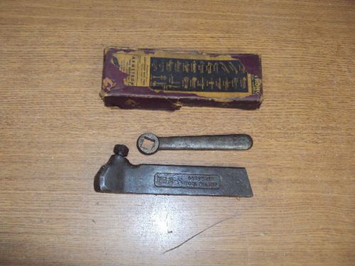 New old stock armstrong no. 2-r lathe tool bit holder &amp; wrench right hand offset for sale