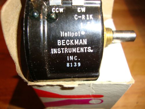 NEW BECKMAN INSTRUMENTS 8139 C-R1K L.50 HELIOPOT POTENTIOMETER