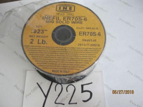 2 lbs ine spool er70s-6 .023&#034; 0.6mm mig welding wire aws a5.18 made in italy for sale