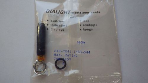 DIALIGHT 249-8072 INDICATOR LIGHT125V .07W ORANGE NIB