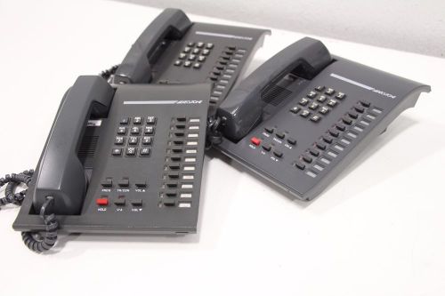 Lot of (3) Executone IDS 82200-4 IDS Digital 17 Key Charcoal Interconnect Phone