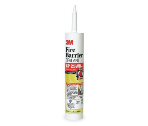 3M Fire Barrier Sealant, 10.1 Oz., Red-Brown, Catridge, QTY 8, CP 25WB+ |JA1|