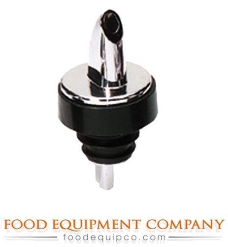 Tablecraft 671 Free Flow Pourer chrome plated spout black collar  - Case of 144