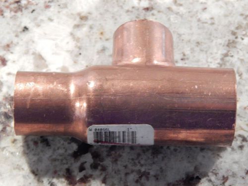 New streamline mueller 1&#034; x 3/4&#034; x 3/4&#034; wrot slip copper tee fittings #w04056l for sale