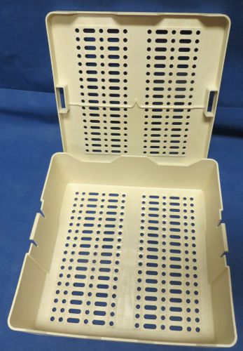 ASP Quarter Size Plastic Sterilization Tray Case 11&#034; x 10-1/2&#034; x 4&#034;