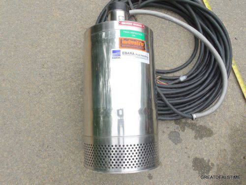 EBARA Submersible Pump 5 HP HEAVY DUTY INDUSTRIAL STAINLESS STEEL 80DWPMSS654