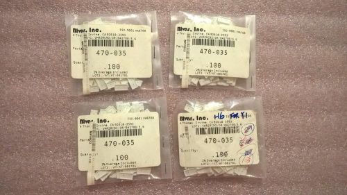 ME349 Lot of 403 pcs  Bivar 470-035 Nylon Crystal Mounts .495&#034; x .245&#034;  x .035&#034;