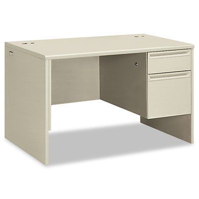 38000 Series Right Pedestal Desk, 48w x 30d x 29-1/2h, Light Gray