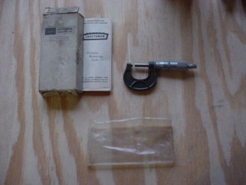 NOS Craftsman 0-1&#034; micrometer OD  machinist tools