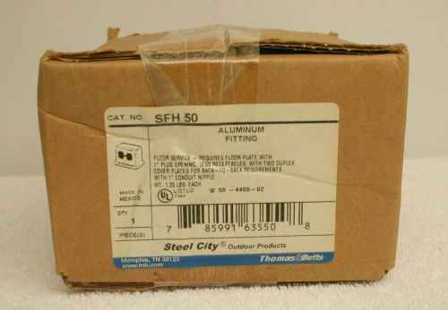 Steel City SFH50 Aluminum Fitting Floor Service *SEALED*