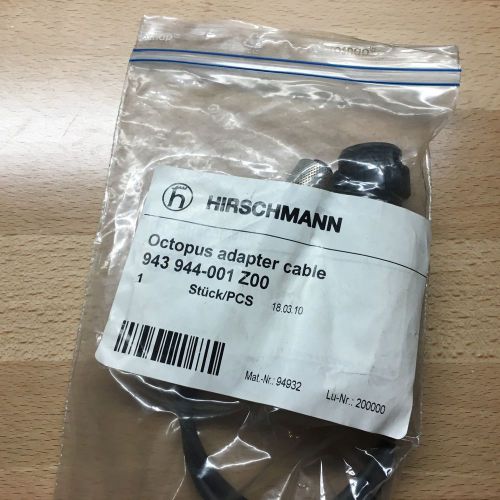 HIRSCHMANN 943 944-001 Z00 OCTOPUS M12 MINI POWER ADAPTER CABLE 4 POLE, NEW