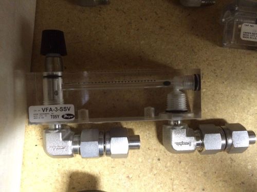 Dwyer VFA-3-SSV Flowmeter Model VFA 0.06-0.5 SCFH Air 2&#034; Scale Stainless Valve