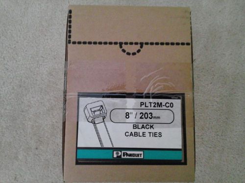 1000 PC Panduit 8 &#034; Cable Ties -  PLT2M-C0