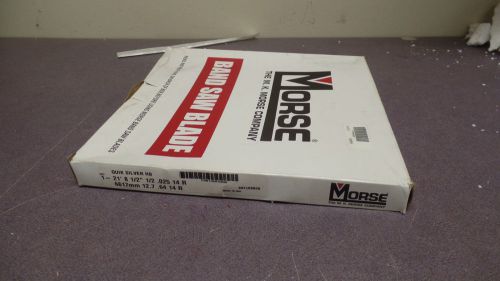 Morse 21&#039; 8 1/2&#034; BANDSAW BLADE  1/2&#034; 14R HARD BACK QUICKSILVER