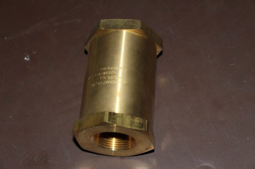 GENERANT CHECK VALVE CV-1250B-V-1  1&#034; NPT BRASS