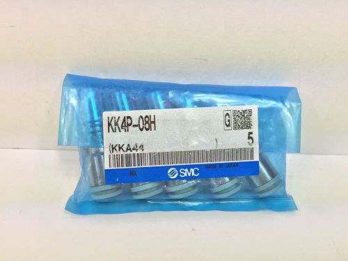 (5) SEALED NEW! SMC CONNECTORS / COUPLERS KK4P-08H KK4P08H