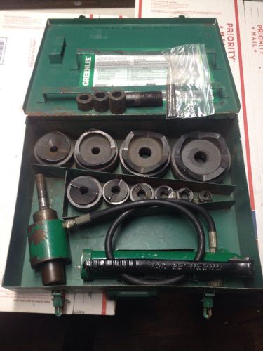 NO LEAKS Greenlee 7310SB Slug Buster 1/2-4&#034; Conduit Hydraulic Knockout Punch Set