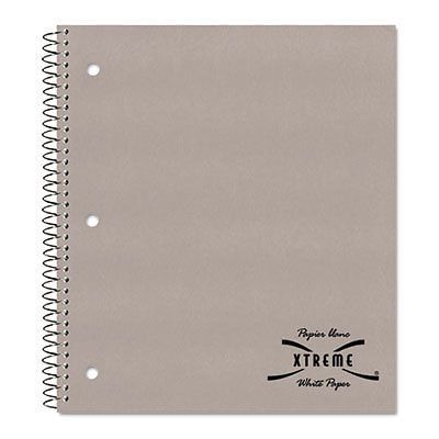 Subject Wirebound Notebook, College/Margin Rule, 11 x 8 7/8, White, 100 Sheets
