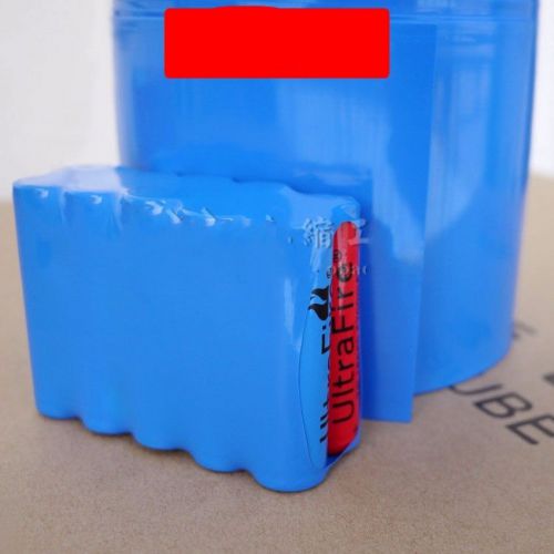 Battery pvc heat shrinkable tube wrap heatshrink blue width 103mm ?65mm x 1m for sale