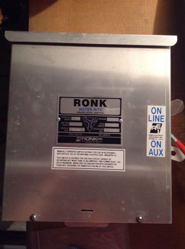 Ronk / meter rite #7103 dpdt ground level electric meter switch for sale