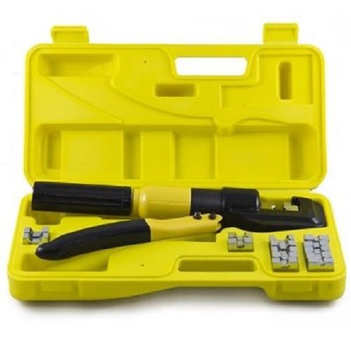 10 Ton Hydraulic Wire Battery Cable Lug Terminal Crimper Crimping Tool 9 Dies