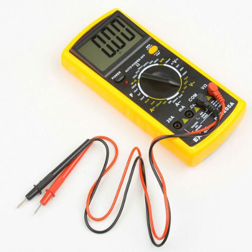 LCD AC/DC Digital Multimeter Bracket Electronic Tester Meter Voltmeter DT 9205A