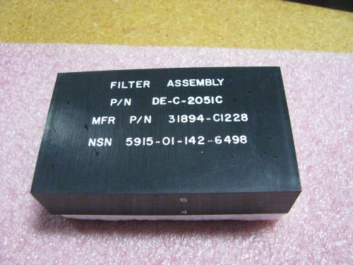 RA-NAV LABORATORIES RF INTERFACE FILTER # DE-C-2051C NSN: 5915-01-142-6498