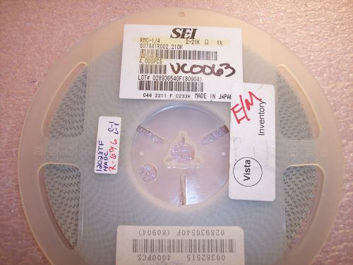 QTY (4000) 1206 2.21K Ohm 1/4W 1% SMD CHIP RESISTORS RMC1/4-2.21K-1% SEI