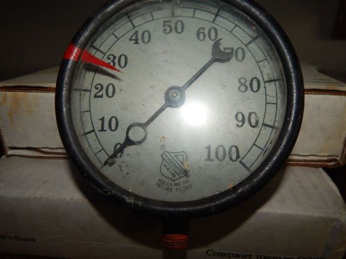 ANTIQUE ASHCROFT INDUSTRIAL STEAM PRESSURE GAUGE PAT. DEC. 20, 1910