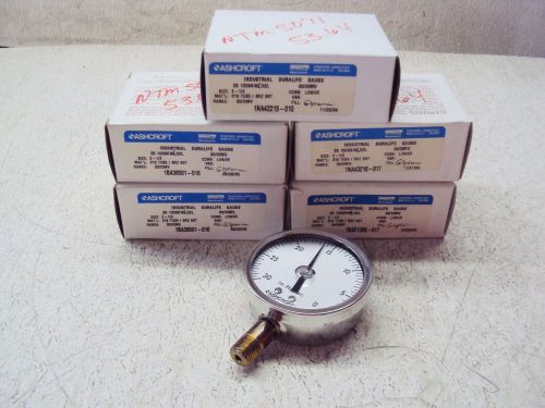 ASHCROFT 1BA21368-017 DURALIFE GAUGE 1NA43210-017 (ASSORTED LOT OF 5) NEW