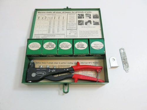 MARSON KLIK FAST NO 200 KIT HP-2 RIVETER AND RIVETS / MADE IN USA!!