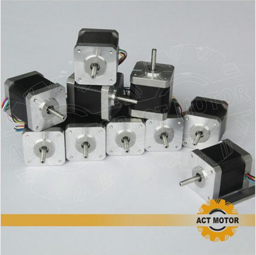 ?German Ship?10pcs Nema 17 stepper motor 4000g.cm 40mm 1.7A 3D Printer 17HS4417