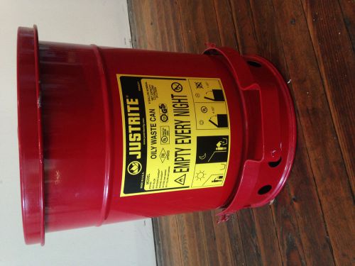 JustRite Galvanized Waste Safety Can