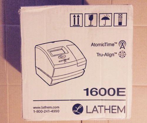 Lathem Time 1600E Wireless Atomic Time Recorder with Tru-Align - LTH1600E