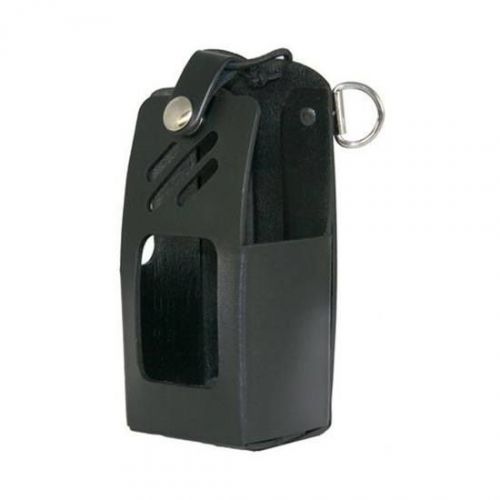 Boston Leather 5609RC-1 Plain Black Radio Holder for Harris XG-75