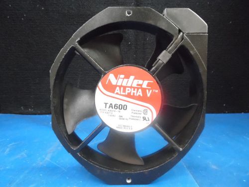 NIDEC ALPHA V TA 600 MODEL: A30318 P/N 930713  115 VAC Fan