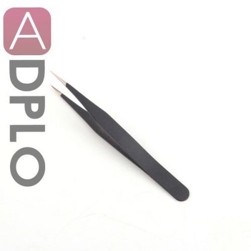 Straight Anti-static Tweezer Maintenance Tool Black Color