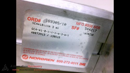 NORGREN GC4A1BXXXA 3 AX, PNEUMATIC GRIPPER, NEW*