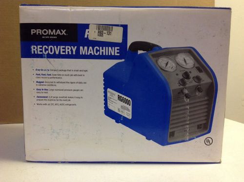 *new* robinair promax refrigerant recovery machine  (rg6000) for sale