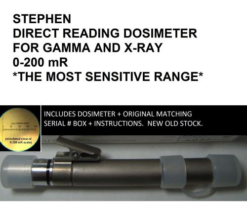 Tested old stock stephen direct reading dosimeter 0-200mr gamma/x-ray for cdv750 for sale