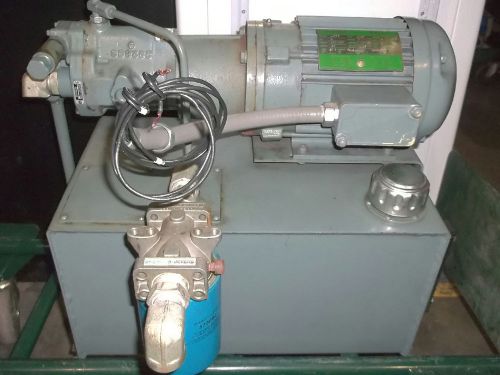 Used vickers hydraulic pump pvb6a-rs-20-ca-11 w/lincoln ac motor 2hp 1725rpm for sale